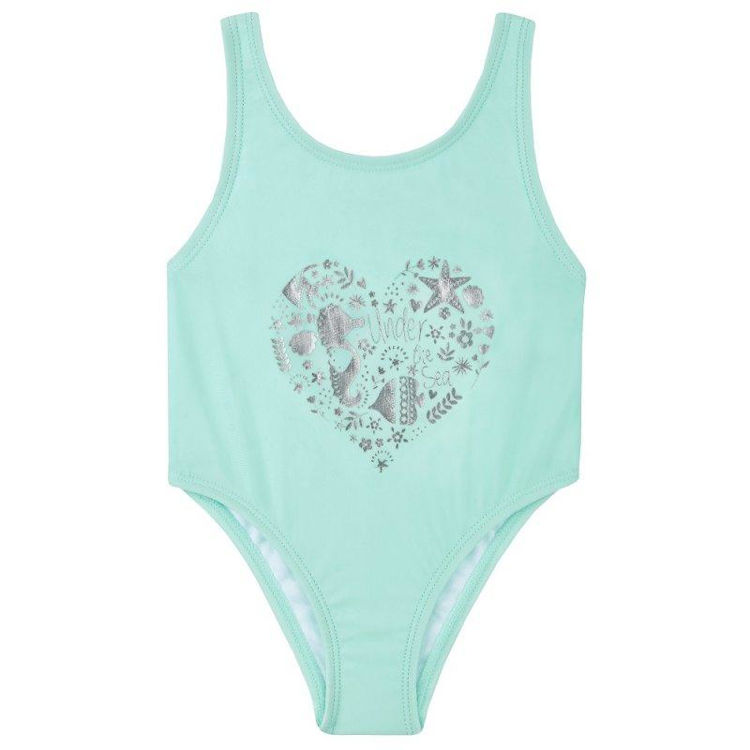 Picture of 09c038-  FOIL FRONT DESIGN GIRLS SWIMWEAR